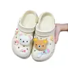 Moda Linda Rilakkuma Dibujo Animado DIY 2025 Nuevos Zuecos Versátiles con Hebilla de Zapato DIY Desmontable
