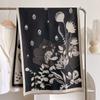 Bufanda de Cachemira Imitación Otoño e Invierno Versátil Estampada Cálida Chal para Aire Acondicionado Bufanda Externa de Moda de Alta Gama para Mujer