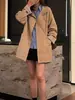 Gabardina Casual de Estilo Coreano con Temperamento para Mujer, Longitud Media, Nuevo 2026 Primavera Otoño, Holgada, Estilo Británico, Abrigo Pequeño
