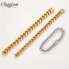 Pulsera Cubana Popular de Hip-Hop para Hombre, Seis Lados Pulidos, Sensación de Lujo Ligero de Alta Gama, Pulsera Cubana Incrustada con Diamantes, Venta al por Mayor de Joyería