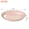 Plato Transparente de Fruta Deshidratada Plato de Fruta de Plástico Estilo Europeo Sala de Estar Plato de Bocadillos Moderno Simple Creativo Plato de Dulces Hogar