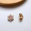 Acessórios de Joias Artesanais DIY Moda Cor de Floco de Neve Cristal Zircônia Contas Brincos Pulseira Pingente