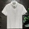 Camisa Polo Manga Curta com Lapela para Homens, Camiseta de Verão de Marca Moderna, Corte Slim Estilo Coreano, Top Camiseta Versátil Novo Tendência 2026