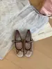 Zapatos Planos Coreanos de Nicho para Mujer Primavera 2026 Nuevo Estilo Ante Lazo Redondo Francés Zapatos de Ballet Mary Jane para Mujer