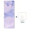 Esterilla de Yoga Gruesa de Goma y Gamuza de 5 mm, Amortiguadora, Antideslizante, Silenciosa, Esterilla Gruesa para Fitness y Aeróbicos, Tapete de Piso Insonorizado