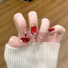 Manicura Uñas Portátiles Ojo de Gato Parches de Uñas Hechos a Mano Color Champaña Uñas Postizas Mayoreo Extraíbles y Versátiles