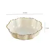 Bandeja de frutas estilo crema muy atractiva para uso doméstico, bandeja de bocadillos y frutas secas para mesa de centro de sala, juego de bandejas de almacenamiento para mesa de comedor, venta al por mayor de bandejas de frutas