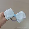 Cuerda para el pelo nueva de estética dulce para primavera y verano, estudiante, adulto, cuerda para el pelo de encaje azul claro, lazo de seda, banda para la cabeza, goma elástica, flor para el pelo