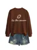 É a estação Amazon eBay site independente moda, única, versátil moletom esportivo feminino outono e inverno