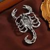 Broche de escorpión de pedrería vintage abrigo de hombre abrigo pin de insecto accesorios accesorios de ropa de doble propósito