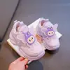 Tenis para Niñas con Forro de Felpa, Nuevo Modelo de Invierno, Zapatos de Algodón de Doble Capa Calientes para Niños con Hebilla Giratoria, Tenis Tipo "Dad Shoes" para Niñas