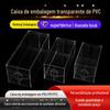 Caixa de Embalagem de PVC Transparente em Estoque, Caixa PP Fosca, Embalagem para Alimentos, Caixa de Plástico PET, Caixa Colorida com Logotipo Personalizado Atacado