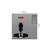 Acessórios de tomada de interruptor de parede tipo 86 transfronteiriço cinza, moldura de vidro e 52 módulos funcionais podem ser combinados livremente