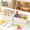 Cesta de Almacenamiento BNBS con Múltiples Compartimentos para Tijeras para Manualidades Preescolares, Caja de Almacenamiento Portátil para Clasificar Cúter y Pinceles