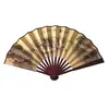 Directo de Fábrica Ventilador de Seda para Hombre de 8 Pulgadas Ventilador de Seda Estilo Chino Soporte para Abanico de Papel Ventilador Publicitario Ventilador de Seda Artesanía Tradicional Abanico Plegable