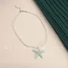 Collar Colgante de Cachorro Estrella de Mar Colorido de Verano Dopamina Lindo Versátil Exquisito Versátil para Fotos Ambiente Collar