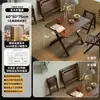 Mesa cuadrada de madera maciza tallada a mano, mesa cuadrada para jugar Guandan, mesa de centro, mesa de mahjong plegable, mesa de comedor pequeña para uso doméstico