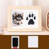 Almofada de Tinta Sem Lavagem DIY Transfronteiriça para Pegadas de Patas de Cachorro e Gato, Porta-Retrato de Impressão de Mãos, Suporte de Exibição para Porta-Retrato Comemorativo de Pegadas de Pet