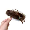 Accesorios Coreanos para el Cabello Lindo Moño de Pelo de Visón Pasador de Pelo Pinza Perezosa Clip Lateral Dongdaemun Baket Nuevo Otoño e Invierno