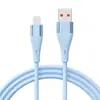 Cable de Datos de Silicona Líquida Cómodo 6A Carga Súper Rápida Adecuado para Cable de Carga de Teléfono Móvil Apple Huawei Android 100W