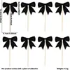 Set de Tema de Fiesta de Cumpleaños Infantil Lazo Negro Atmósfera Festiva Decoración Adornos Colgantes Espirales Mariposa Topper para Pastel