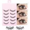 Fábrica de Pestañas Postizas Dingsen Suministro Estable 5 Pares de Pestañas Maquillaje Natural Maquillaje Diario Pestañas Cos Una Pieza