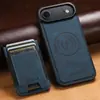 Adecuado para Funda de Teléfono con Ranura para Tarjeta para iPhone18Pro, Soporte Magnético para Samsung S26U, Carga Inalámbrica, Magsafe, Google
