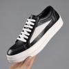 Capa superior de cuero vacuno zapatos de hombre de cuero diseño nicho marca de moda casual zapatos de pan de hombre plataforma zapatos de cuero