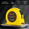 Trena de Aço Profissional de Alta Precisão, Autotravante, Fluorescente, 5m Espessura e Resistente ao Desgaste, 3m Proteção de Mão Anticorte, Trena 10m Atacado