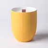 Taza de Cerámica Sencilla Mate Color Caramelo Taza de Vela de Alta Gama para Decoración del Hogar Taza de Vela de Aromaterapia Recipiente para Velas