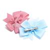 Venta Caliente Transfronteriza Color Sólido Cinta Acanalada Moño Cola de Pescado Pasador para el Cabello Accesorios para el Cabello Niños Bebé Pasador para el Cabello 40 Colores