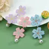 Brincos Bordados de Flor de Cinco Pétalas Estilo Novo de Primavera, Brincos de Flor Frescos e Doces, Brincos Exquisitos, Delicados, Compactos e Versáteis