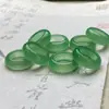 Anel de Corrida de Ágata Verde Acessórios Calcedônia Peças de Joias DIY Círculo de Corrida de Jade Diâmetro Interno 12mm Pulseira de Joias Pulseira