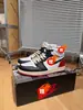 Air Aj1 Jordan 1 Modelo de Colaboración Unisex de Caña Alta Cómodas y Duraderas Retro Zapatillas de Baloncesto
