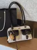 Bolso de Mano de Gama Alta Estilo Bolso de Bolos para Mujer 2025 Otoño e Invierno Nuevo Estilo Lujo Ligero Versátil Nicho Bolso de Hombro Debajo del Brazo Moderno