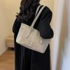 Bolso de Mano para Mujer de Estilo Retro Coreano 2026 Otoño e Invierno Nuevo de Gran Capacidad de un Solo Hombro Simple y Moderno de Alto Valor para el Trayecto