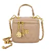 Bolso de mano de cadena bordado para mujer, bolso acolchado de nueva moda, bolso tipo caja, bolso de mano, hombro y cruzado, bolso cuadrado pequeño