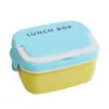 Pote Redondo de Plástico para Almoço, Micro-ondas, Adequado para Piqueniques ao Ar Livre, Caixa Bento, Recipiente para Armazenamento de Alimentos, Lancheira com Garfo e Colher, Atacado