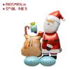 Venta caliente variedad base de pie Santa muñeco de nieve árbol reno globo de película de aluminio decoración de fiesta de carnaval de Navidad