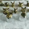 Piezas Decorativas Vintage de Cabeza de Animal de Latón Tema Zodiacal Accesorios Metálicos Vajilla Muebles Hebilla Decorativa Creativa Cxiwu
