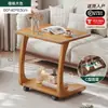 Mesa auxiliar de sofá de madera maciza, mesita de noche móvil, mueble auxiliar para uso doméstico en salas de estar, mesa de centro pequeña para apartamentos, mesa auxiliar, mesa de café pequeña