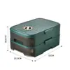Caja de Huevos para Mantener Frescos en el Refrigerador, Caja de Almacenamiento de Huevos de Plástico de Grado Alimenticio, Tipo Cajón, Gran Capacidad, Rodamiento Automático