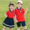 Ropa de jardín para preescolar verano algodón puro ropa para clase de deportes ropa para actuación de coro infantil primavera y otoño uniforme de escuela primaria traje de dos piezas