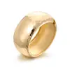 Pulsera Trendy de Patrón de Ola Irregular, Brazalete Liso Abierto, Suministro de Joyería de Gama Alta de Nicho para Comercio Exterior