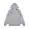 Moletom com capuz bordado de emblema retro americano para homens e mulheres, novo estilo de outono, solto, casual, versátil, top de marca da moda para casais