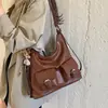 Bolsa Grande Capacidade Estilo Retrô para o Dia a Dia Feminina 2026 Nova Outono Inverno Mochila Versátil Bolsa Tote de Ombro Múltiplo Uso