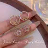Brincos de Círculo Pequenos com Design Único, Doces e Frescos, Simples e Sofisticados, Brincos de Estrela