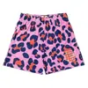 Shorts de Verão Novo Estilo Americano para Homens, Design Fino, Nicho Solto Casual Estampado Calça de Cinco Pontos