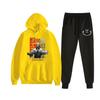 Jujutsu Kaisen Spell Battle Novo Casual Trendy Cartoon Texto Impressão Moletom Masculino e Feminino