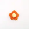 Flores Pompons Atacado em Estoque, Flores de Crochê em Lã, Acessórios para Penteados DIY, Broches para Roupas Feitos à Mão, Materiais Puros Feitos à Mão